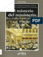 Bourdieu. El Misterio Del Ministerio