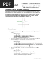 Asymptotes Worksheet