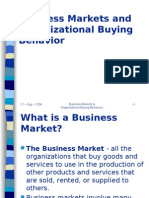 Business Markets and Organizational Buying Behavior