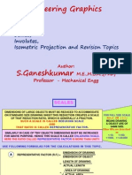 Engineering Graphics Scales, Isometric Projection and Revision Topics