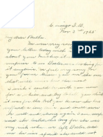 Letter To Bertha Darling. November 3, 1925