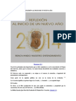 REFLEXIÓN AL INICIO DE UN NUEVO AÑO