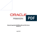 Manually Upgrading p6 Eppm For Microsoft SQL Server Database