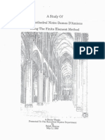 Finite Element Analysis of Notre Dame Cathedral in Amiens