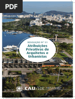 Atribuições privativas a arquitetos