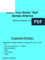 Watch Your Styles "Sail" Across America: Alliance Exports, LLC