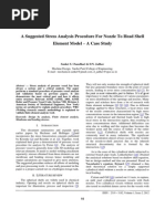 A Suggested Stress Analysis Procedure For Nozzle To Head Shell Element Model – A Case Study