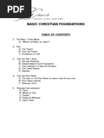 Basic Christian Foundations