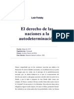 Trotsky, León - El Derecho de Las Naciones A La Autodeterminación