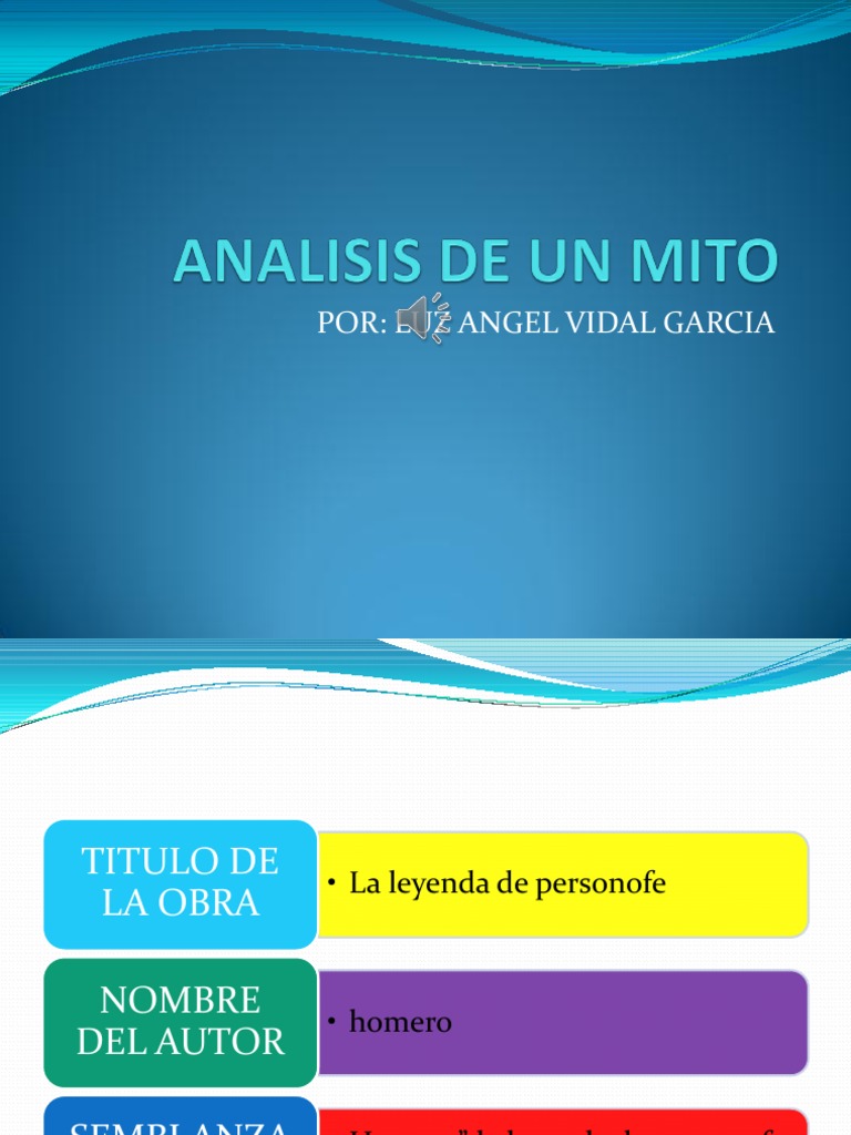 Analisis de Un Mito PDF Perséfone Mitología