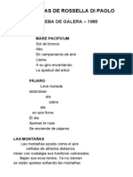 Poemas de Rossella Di Paolo - Prueba de galera 1985