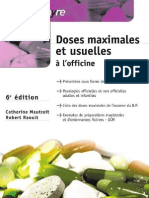 Doses Maximales Et Usuelles À L'officine