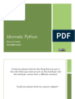 Idiomatic Python