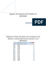 Ingreso Espectro de Diseño Sap2000