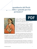 La Independencia Del Perú - 1º Artículo PDF