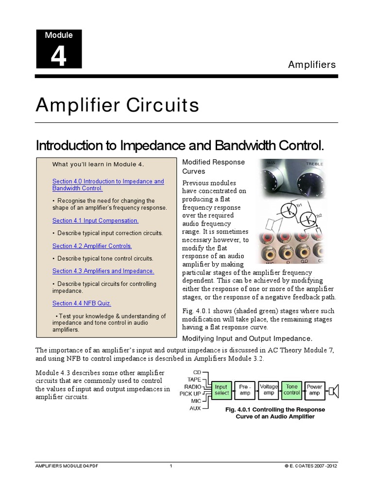 Amplifiers Module 04 | PDF
