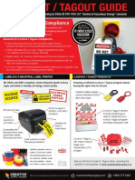 Free LOCKOUT / TAGOUT GUIDE Lockout / Tagout Regulations According To OSHA 29 CFR 1910.147 "Control of Hazardous Energy" Standard.