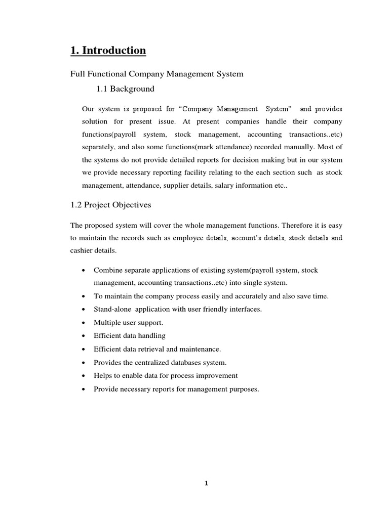 Comprehensive Company Management System | PDF | Computing | Computer ...