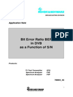 Bit Error Ratio BER in DVB