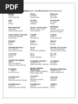 French Guide Pdf