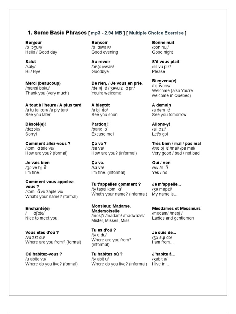 French Guide Pdf