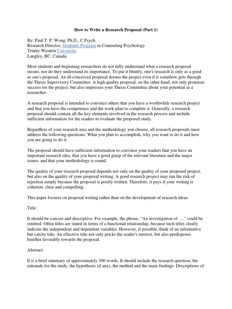 Qualitative research proposal example picture