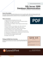 SQL Server 2000 Database Administration