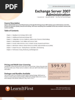 Download Exchange Server 2007 Administration by LearnItFirst SN19496836 doc pdf