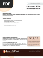 Download ISA Server 2006 Administration by LearnItFirst SN19496837 doc pdf
