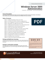 Download Windows Server 2003 Administration by LearnItFirst SN19496842 doc pdf