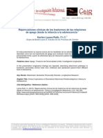 Repercusiones Clínicas de Los Trastornos Del Apego Desde La Infancia A La Adolescencia