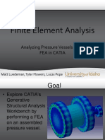 Finite Element Analysis: Analyzing Pressure Vessels Using Fea in Catia