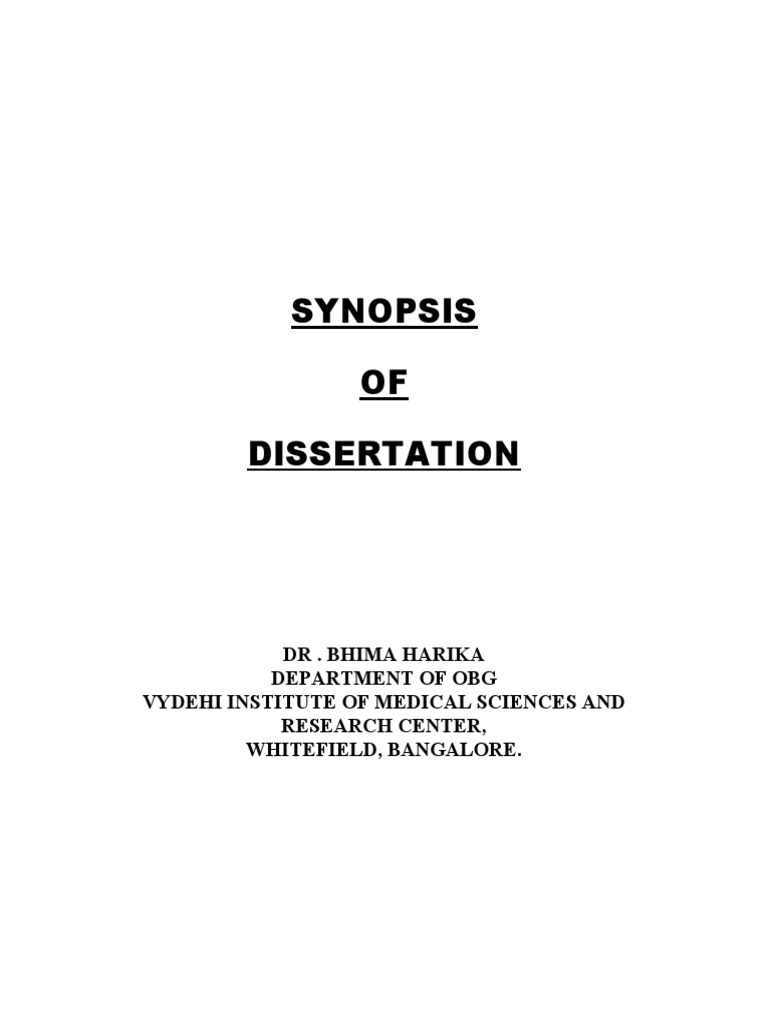 Synopsis OF Dissertation | PDF | Childbirth | Mammalian Pregnancy