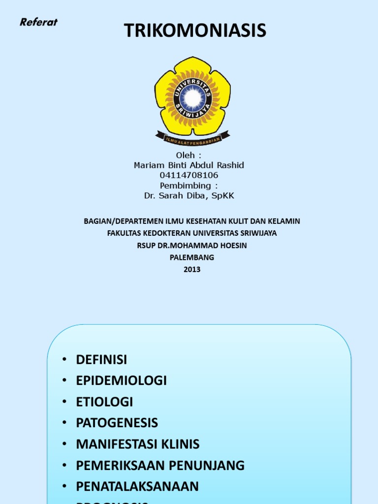 Penatalaksanaan Trikomoniasis dan Terapi | PDF