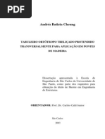 Andrés Batista Cheung - Tabuleiro Ortótropo Treliçado Protendido Transversalmente Para Aplicação Em Pontes De Madeira