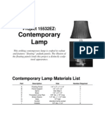 Contemporary Lamp: Project 15532EZ