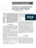 Development and Practice of CG Teaching Material in Tablet Computer based on Quantumchemical Calculation