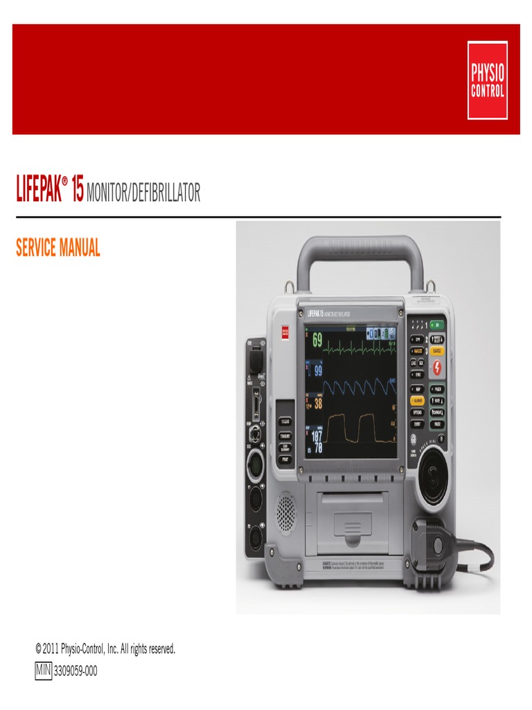 PhysioControl Lifepak 15 Defibrillator - Service Manual | Technologie