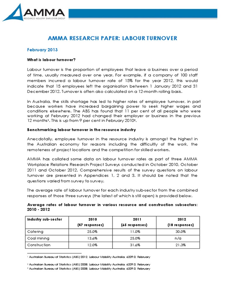 Employee turnover analysis report picture