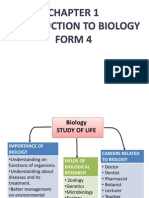 Introduction To Biology Form 4