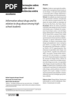 45 Avaliação da informação sobre drogas escolares