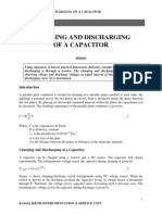 Determine the dielectric constant of capacitors by charging and discharging