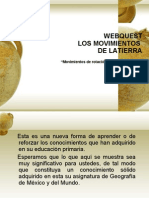 Webquest-Los Movimientos de La Tierra