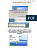 Como Remover Manualmente As Notificacoes Do Programa de Vantagens Do Windows Original