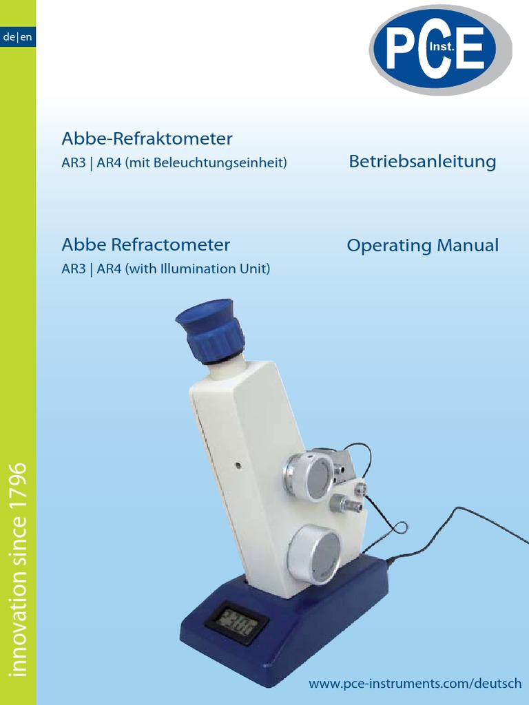 Ba Abbe Refraktometer Ar4