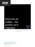 Download Entrevista de Trabajo - Ser Positivo Es La Respuesta by Learn English Online SN19506395 doc pdf