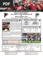 Download Atlanta Falcons vs Miami Dolphins Week 1 by Atlanta Falcons Football Club SN19506527 doc pdf