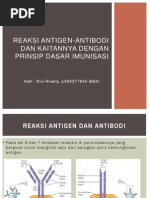 Download Reaksi Antigen-Antibodi Dan Kaitannya Dengan Prinsip Dasar Imunisasi by Rini Rinelly SN195073274 doc pdf