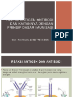 Reaksi Antigen-Antibodi Dan Kaitannya Dengan Prinsip Dasar Imunisasi