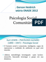 SLIDES PSICOLOGIA SOCIAL COMUNITÁRIA ENADE 2012